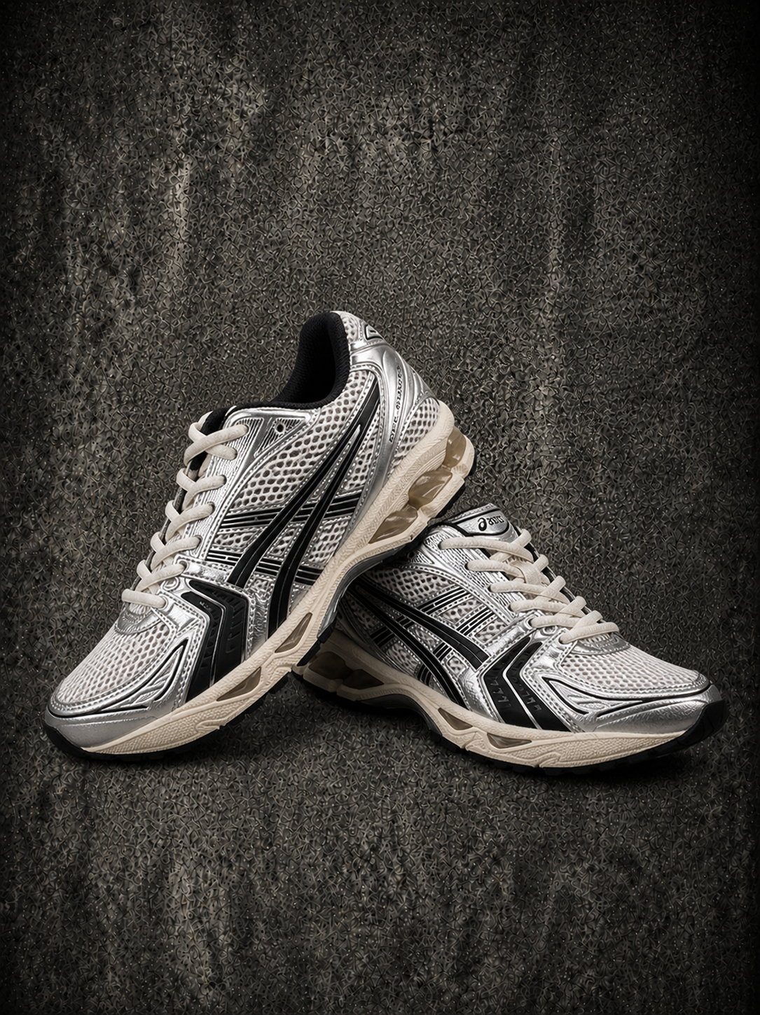 Zapatillas Asics Gel-Kayano 14 blanco negro importadas EE.UU. Uruguay