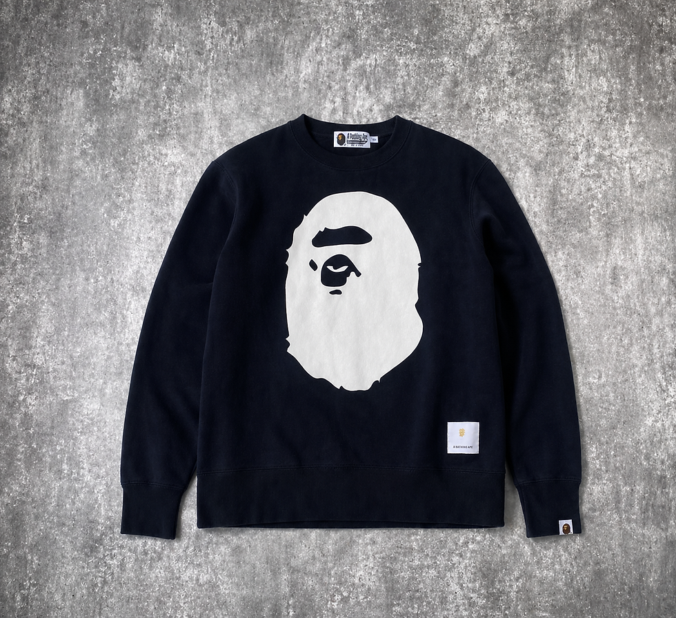 Buzo BAPE negro importado EE.UU. Uruguay