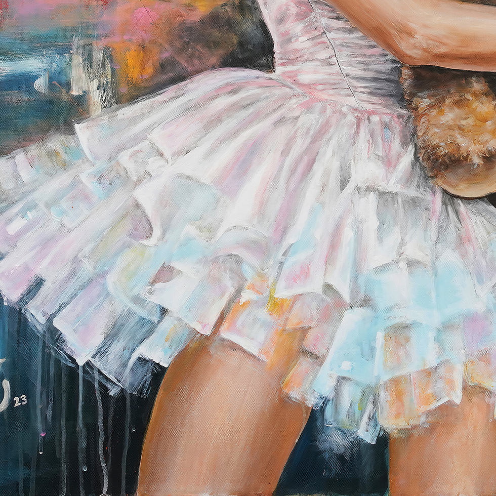 Thumbnail: Letting Go Original Painting Closeup