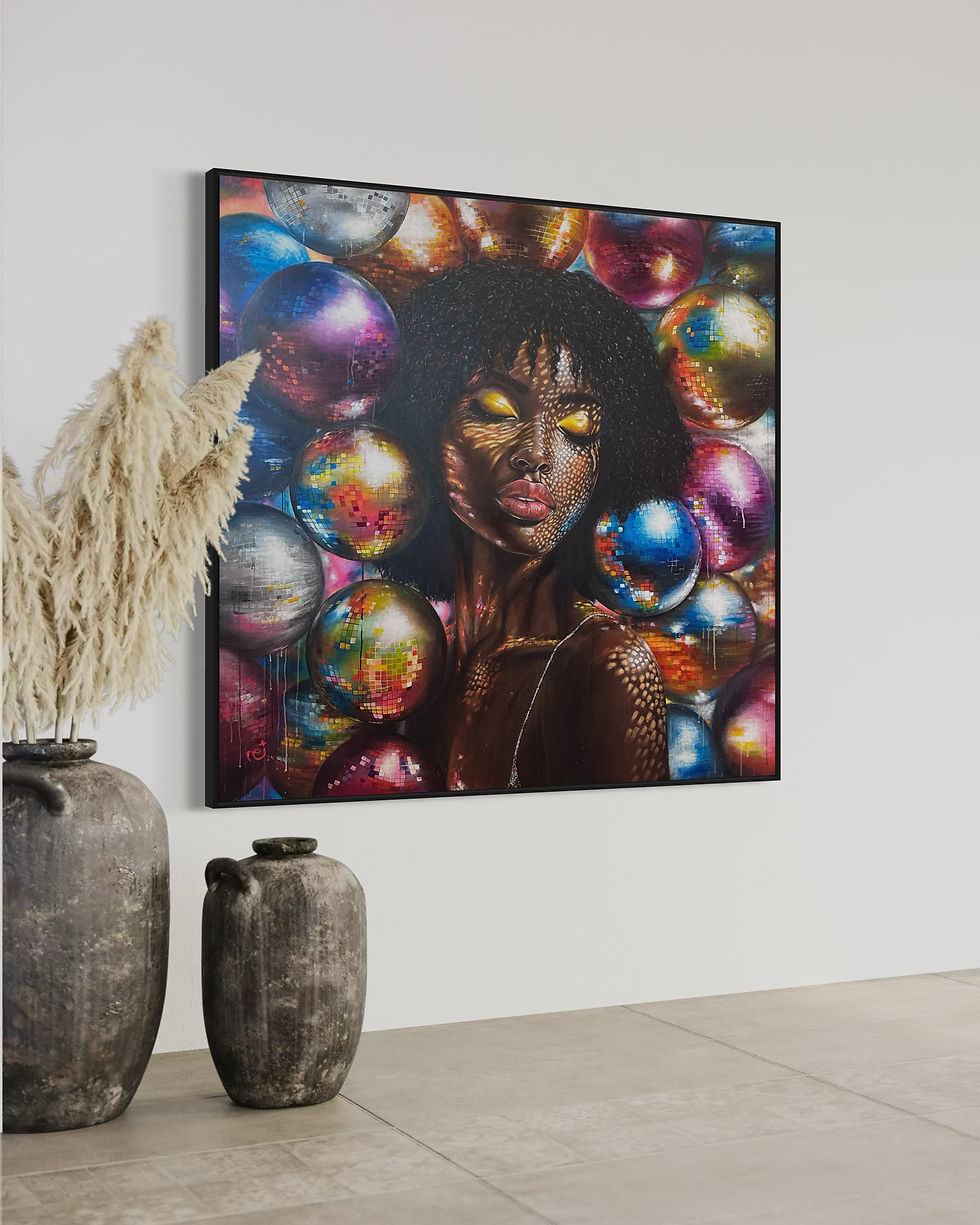 Thumbnail: The Color of our World hanging on wall