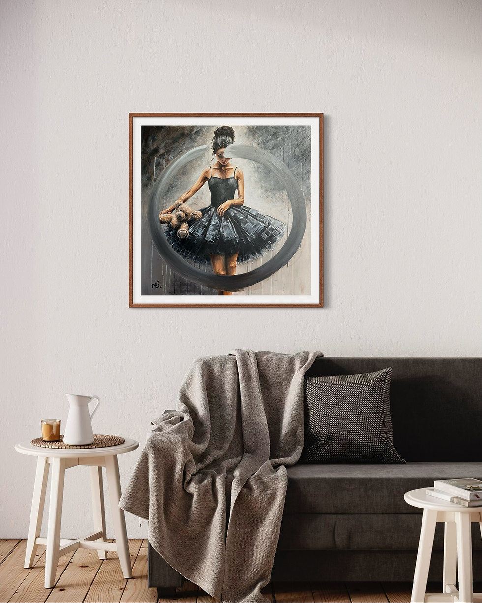 The Unknown hanging on wall