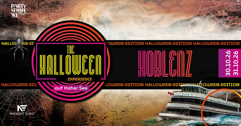The 90s Experience -Partyschiff KOBLENZ "HALLOWEEN FRIDAY NIGHT"