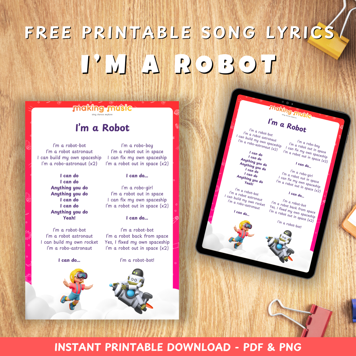 I'm a Robot (Lyrics)
