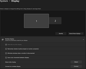 display settings
