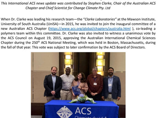 ACS Senior Chemist’s Committee (SCC) Newsletter: Revitalization of the Australian ACS Chapter in 2023–2024