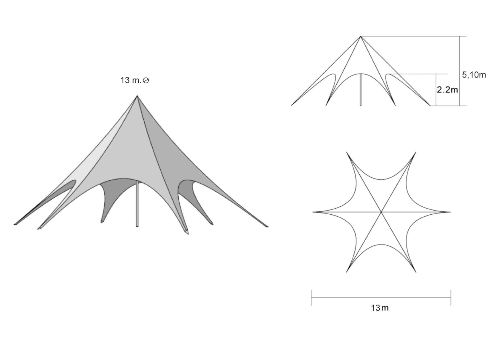 Carpa araña Merchandising Marketing empresarial
