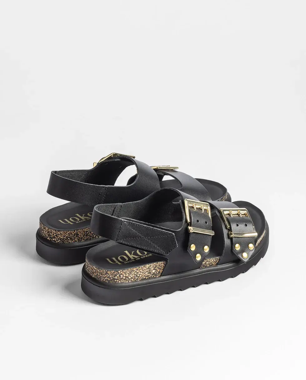 Miniatura: SANDALIA PLATAFORMA TUNEZ-261 NEGRO