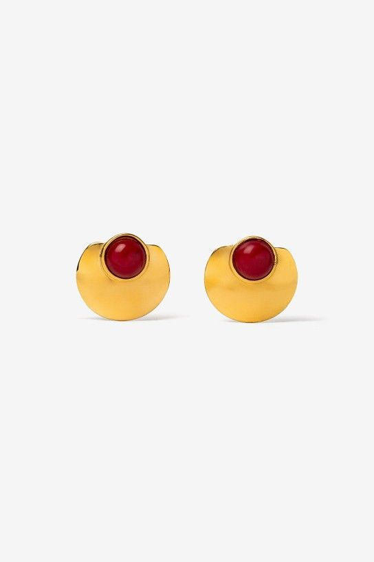 Miniatura: PENDIENTES BAMBO ROJOS