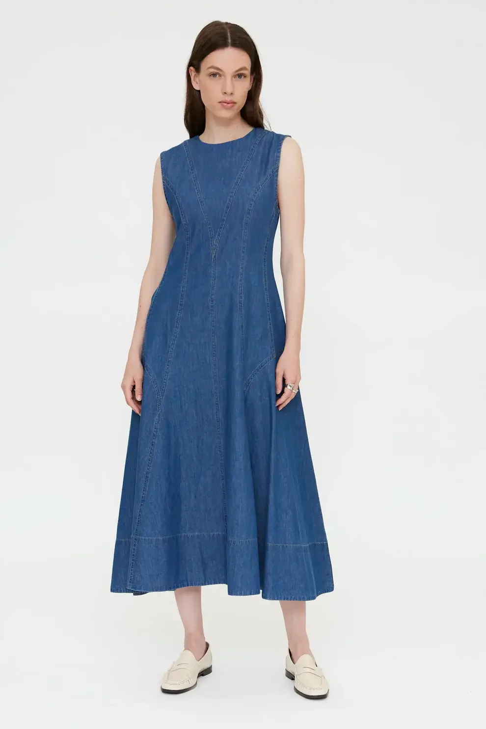 VESTIDO 100%ALGODÓN CHAMBRAY 47204