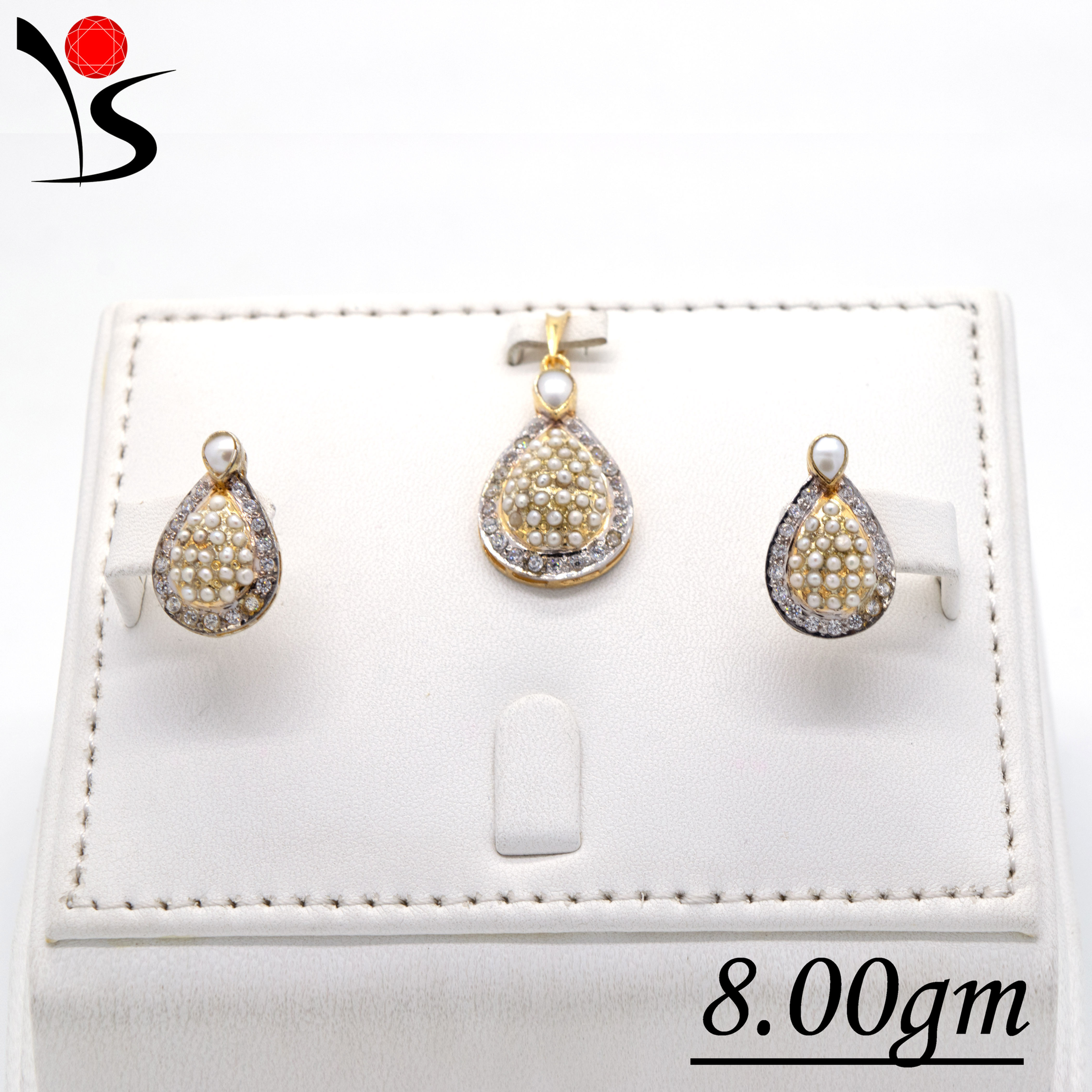 Smokey Pearl Locket Set