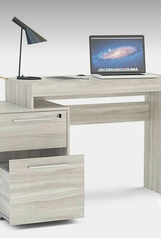 Bureau mini bois gris