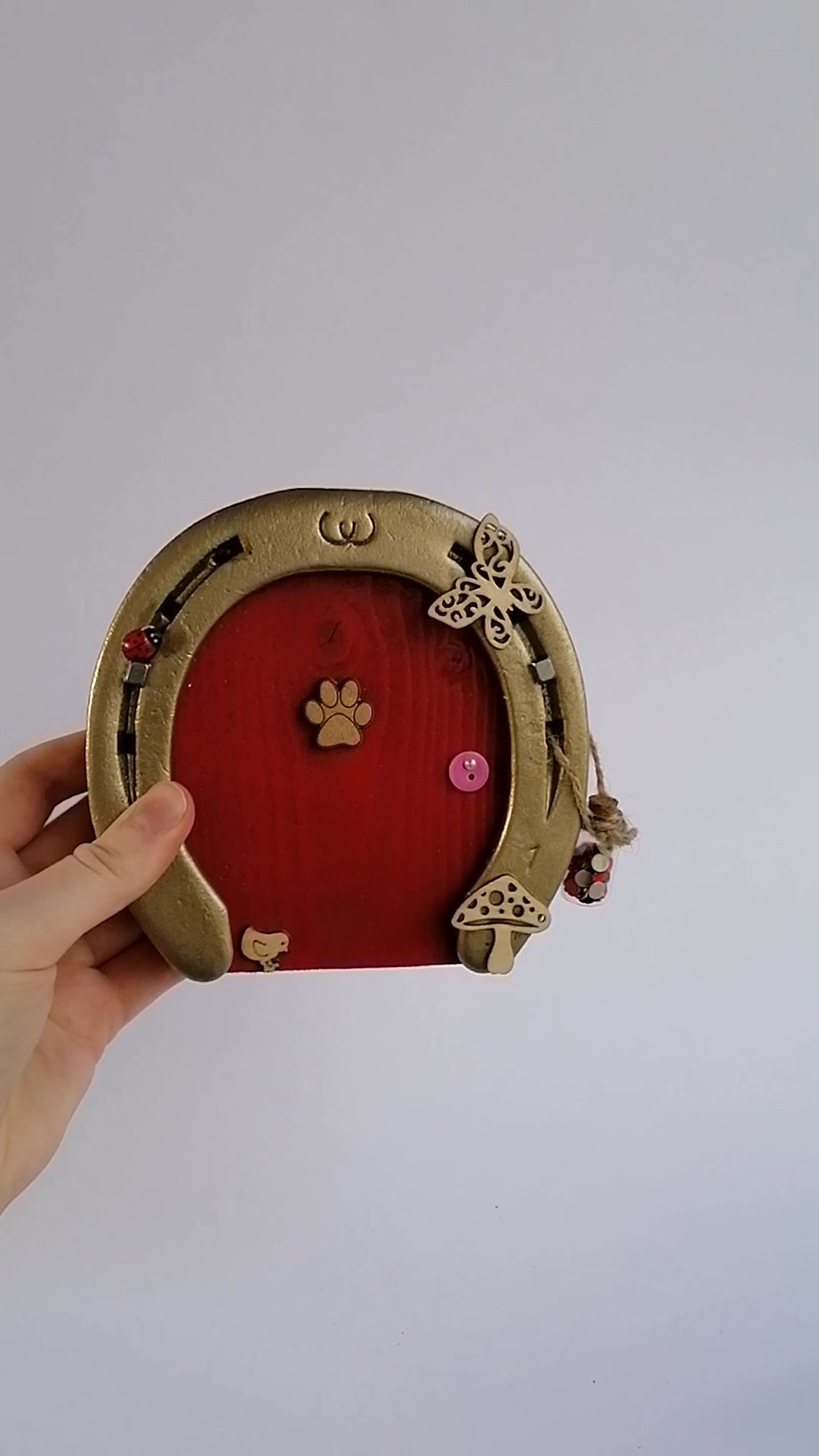 Thumbnail: Gold and Red Fairy Door