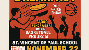 Pancake FLIPPING Breakfast - Support our Basketball Program - November 22