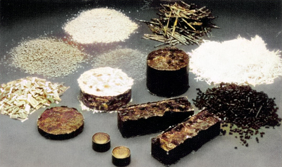 Various forms of molding compounds. Source: Cytec Fiberite.