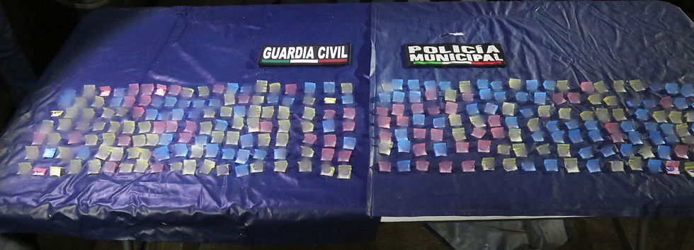 Resultado de operaciones en Jacona, Guardia Civil y Policía Municipal detienen a cuatro presuntos integrantes de una célula delictiva; portaban 281 dosis de droga