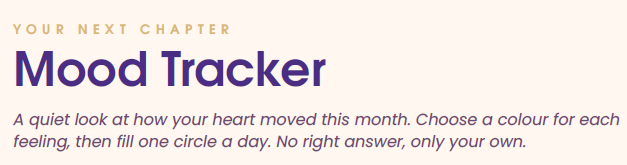 Mood Tracker — Your Next Chapter