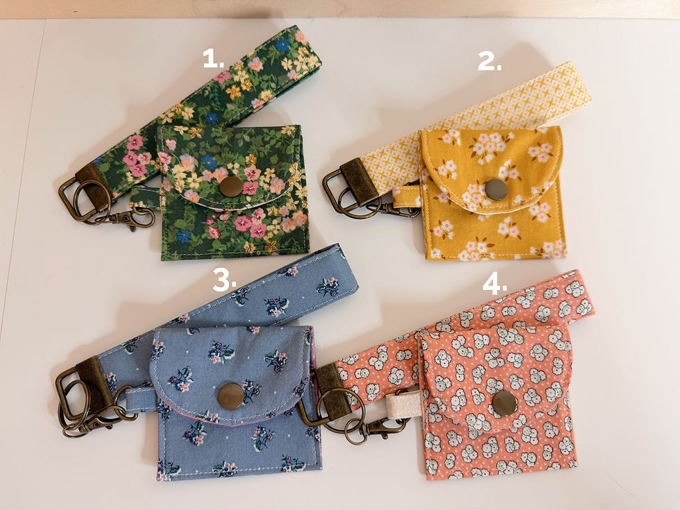 Thumbnail: Combo deal! Airpods Earbuds Pouch plus matching wristlet keychain