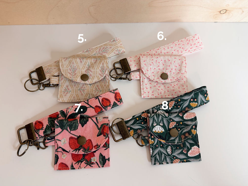 Thumbnail: Combo deal! Airpods Earbuds Pouch plus matching wristlet keychain