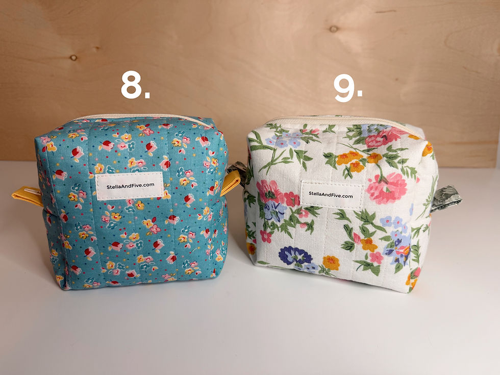 Thumbnail: Small Boxy Bag - makeup bag, pouch, box tote