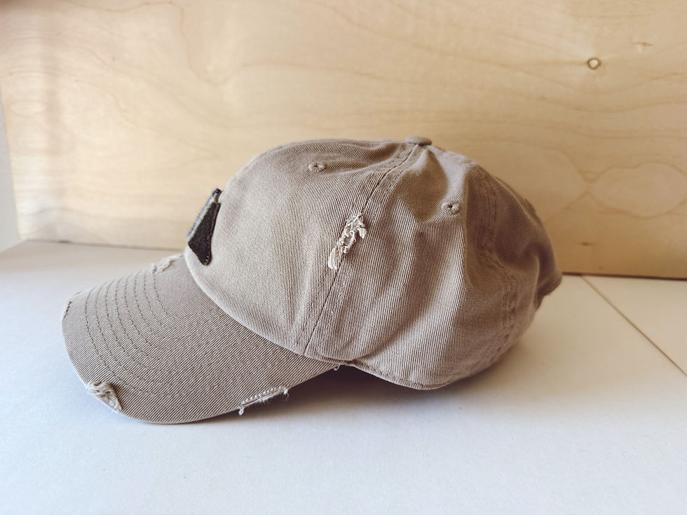 Thumbnail: Tattered Tan Pendleton Wool Mountain Hand Embroidered Hat