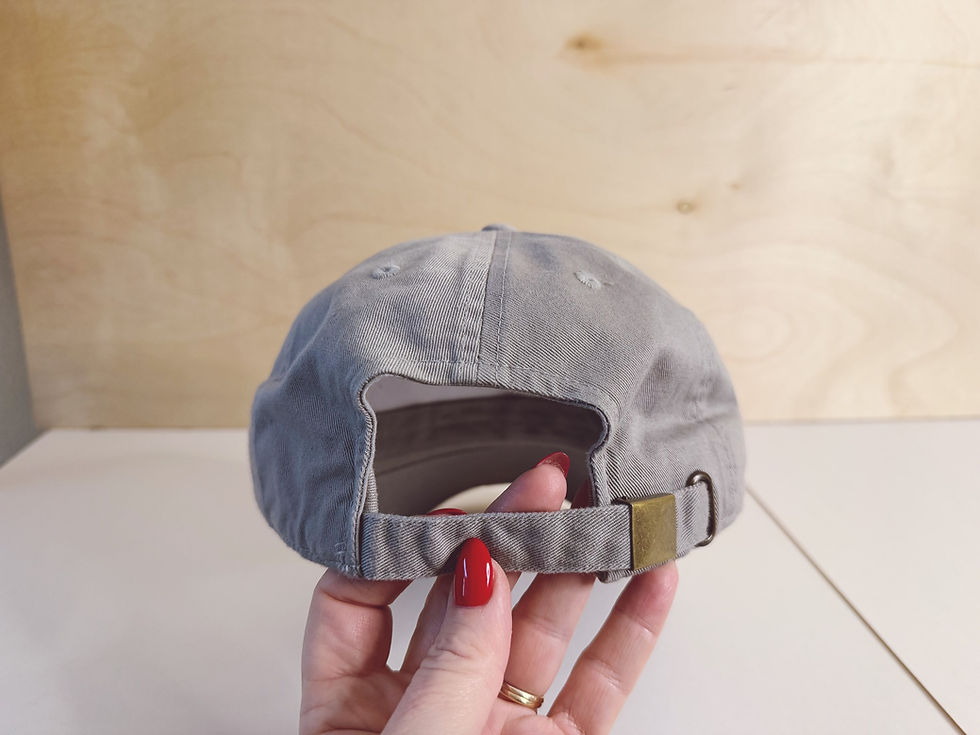 Thumbnail: Tattered Grey Gray Sun Hand Embroidered Hat