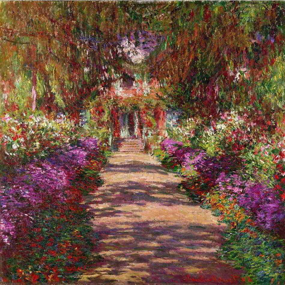 O caminho do jardim de Monet. 1882.