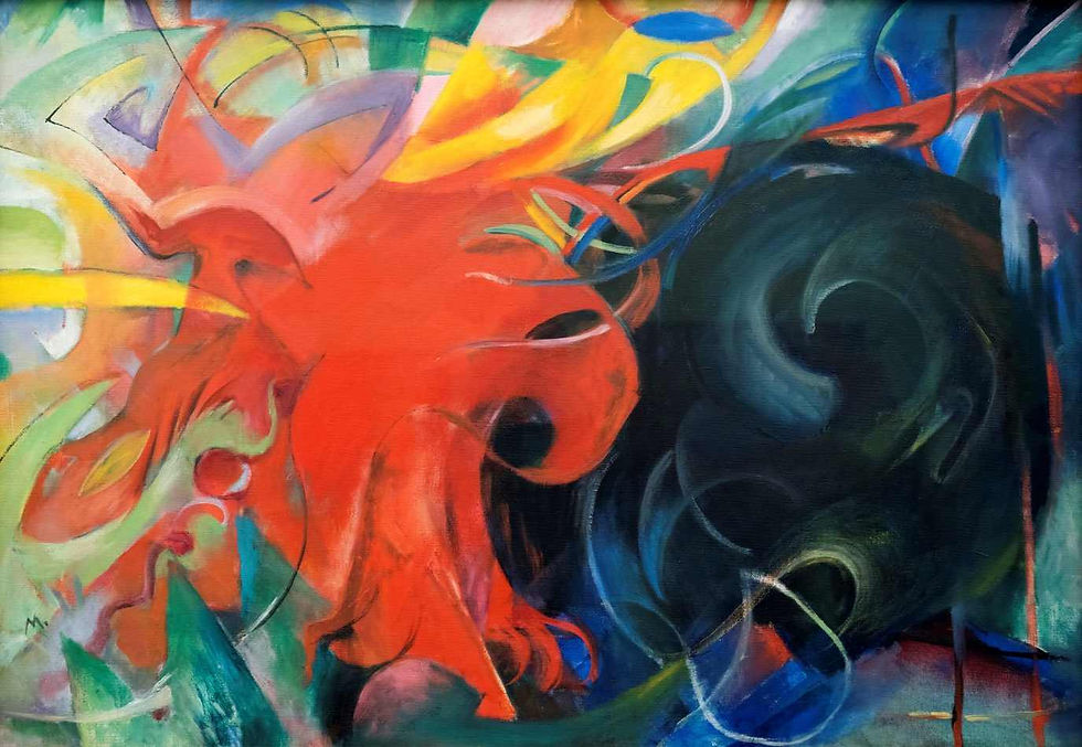 Luta das Formas. Franz Marc, 1914.