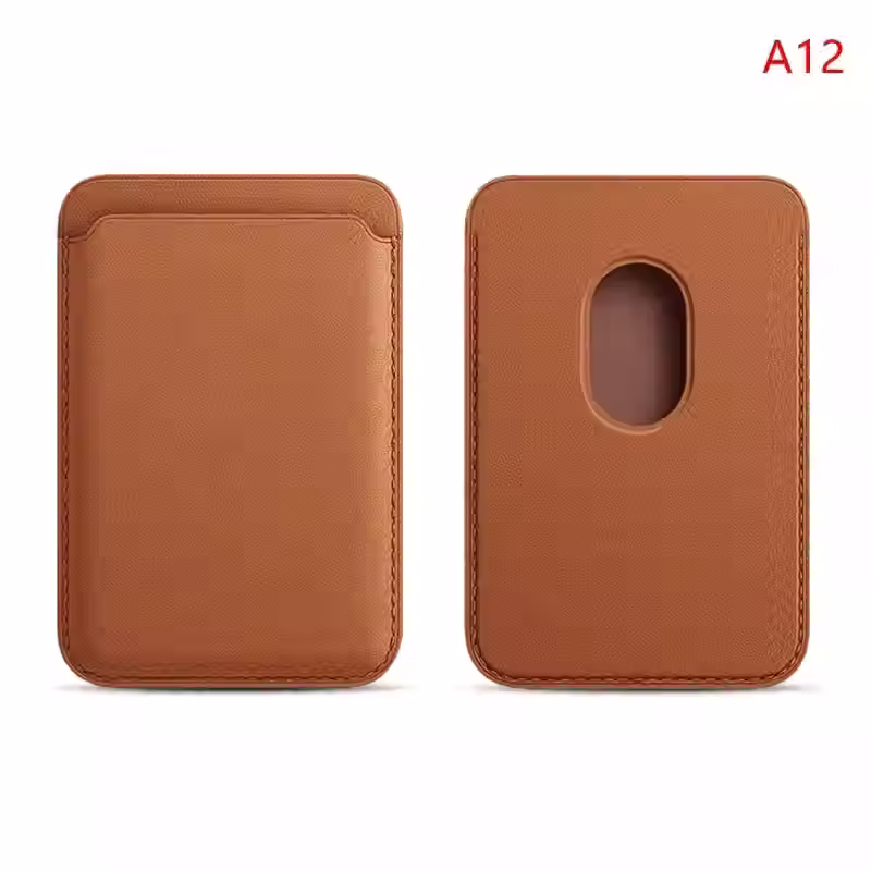 Thumbnail: Premium MagSafe Leather Wallet for iPhone 12–17 Pro Max | Magnetic Card Holder