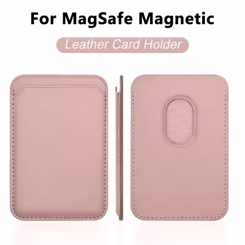 Thumbnail: Premium MagSafe Leather Wallet for iPhone 12–17 Pro Max | Magnetic Card Holder