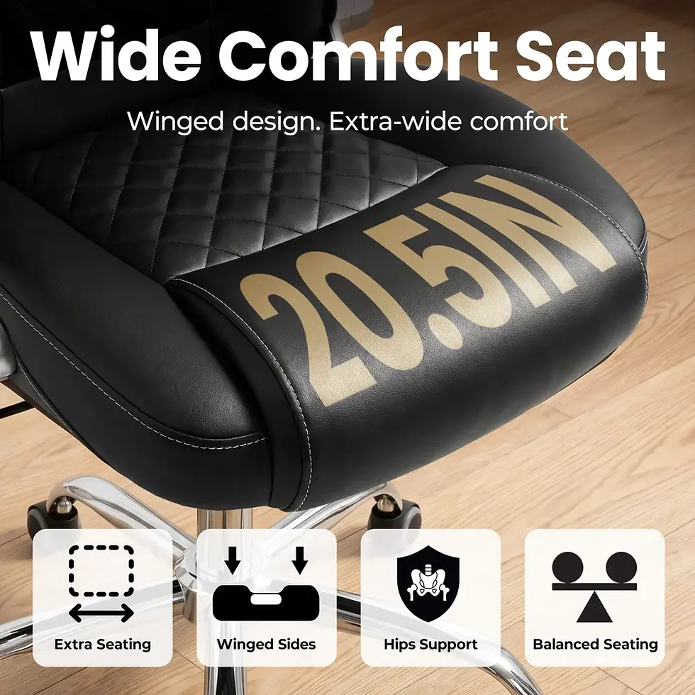 Thumbnail: Gavin Executive High Back PU Leather with Air Adjustable Lumbar Support