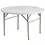 Thumbnail: Lancaster  48" Round Heavy-Duty Granite White Plastic Bi-Folding Table