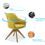 Thumbnail: Art Leon Mid Century Modern Swivel Accent Chair with Wooden Legs (Medium Yellow)