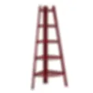 Tisha 5-Tier Wood Corner Book shelf
