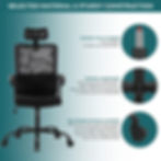 Thumbnail: SMUG Ergonomic Mesh Task Chair with Headrest
