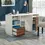 Thumbnail: Sauder Vista Key Double Ped Desk, Blaze Acacia Finish