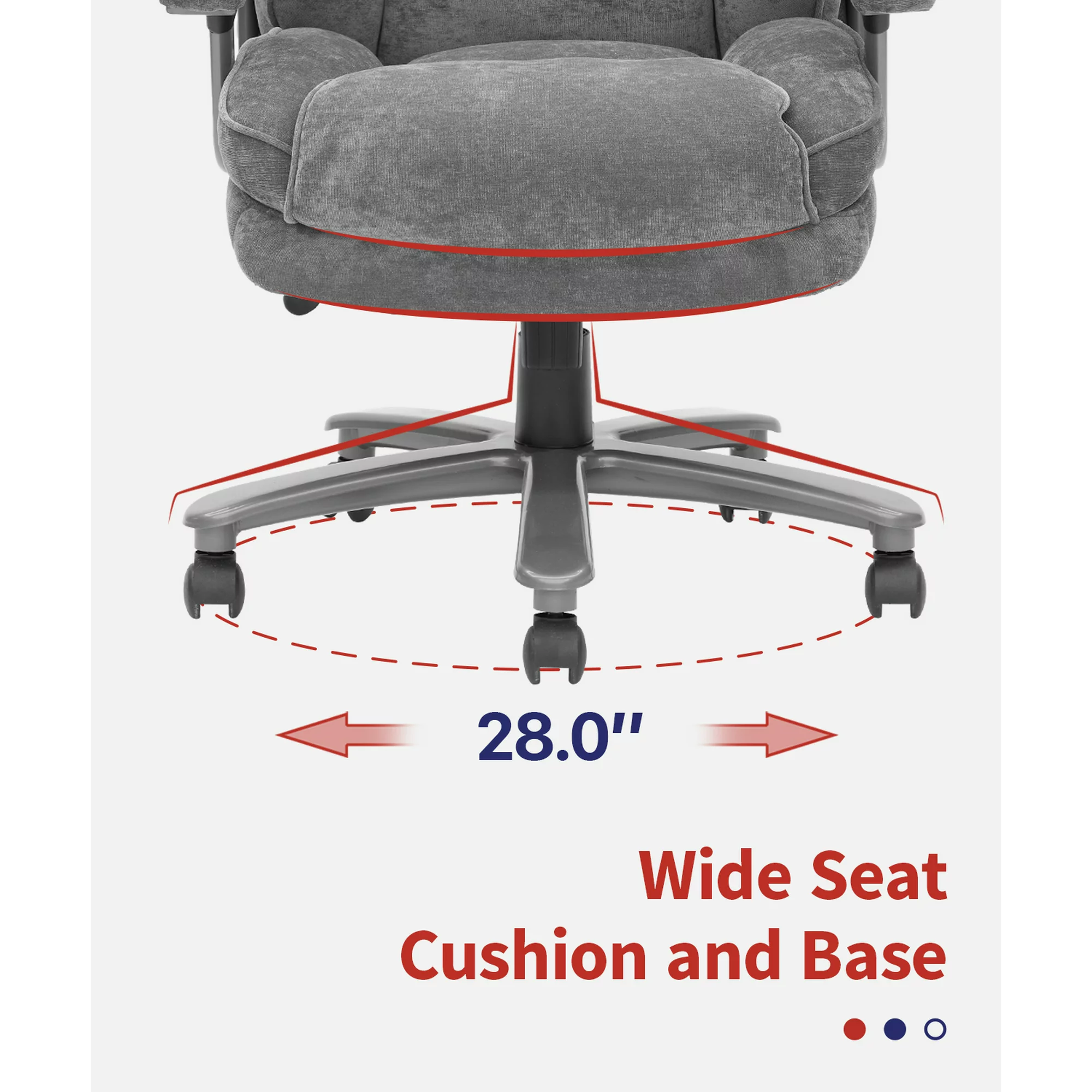 CLATINA Ergonomic Big and Tall Executive Office Chair COS Ltd.