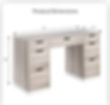 Thumbnail: MaverickFurni 54 Inch Executive Desk with Drawers , Brown