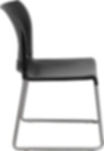 Thumbnail: Flash Furniture Black Full Back Contoured Stack Chair