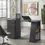 Thumbnail: Como Writing Desk with 3 Storage Drawers, Black