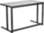 Thumbnail: Flash Furniture Glass Pedestal Frame Desk