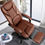 Thumbnail: Coolhut  Big and Tall Reclining Executive Office Chair - Brown