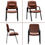 Thumbnail: BTEXPERT Brown Leather Office Executive Waiting Room Guest Chair