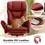 Thumbnail: COOLHUT Big and Tall High Back Executive PU Leather Chair with Footrest,  Burgun