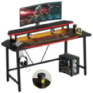 Pinmoco 63"  Computer Desk with Monitor Stand