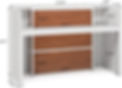 Thumbnail: Tribesigns 63'' Reception Desk Front Desk with LED Lights , Black&Gray