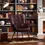 Thumbnail: Alden Design Mid-Century Faux Leather Wingback Accent Chair, Chestnut Brown