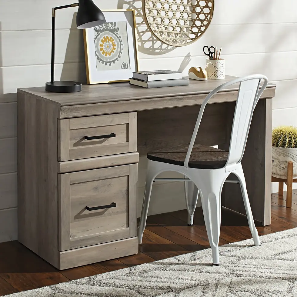 Thumbnail: Sauder Better Homes & Gardens Glendale Transitional Desk, Rustic Gray Finish