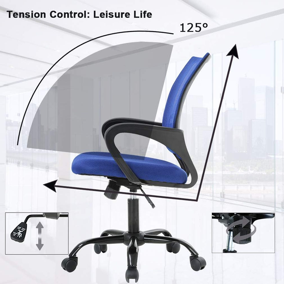 Thumbnail: Best Office  Ergonomic Mesh Chair - BLUE