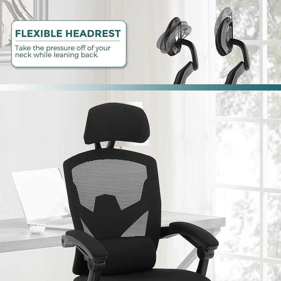Thumbnail: Ergonomic Office Chair, Reclining High Back Mesh Chair,