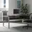 Thumbnail: Maysey Executive Desk with Power Outlet, Espresso/Silver